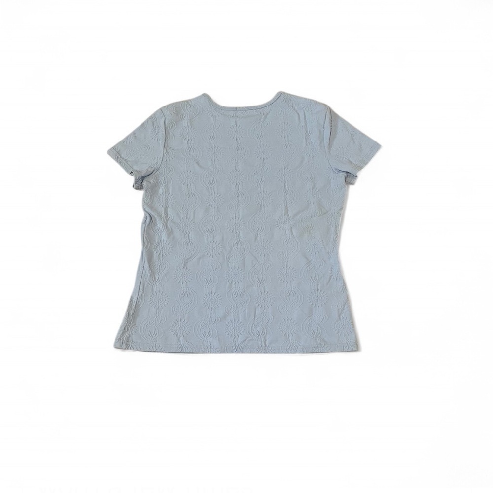 J. McLaughlin top, size XL. Light blue with short sleeves. - Picture 3 of 8
